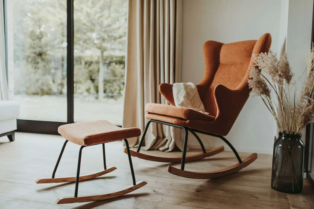 Quax schommelstoel / verzorgingsstoel De Luxe terra