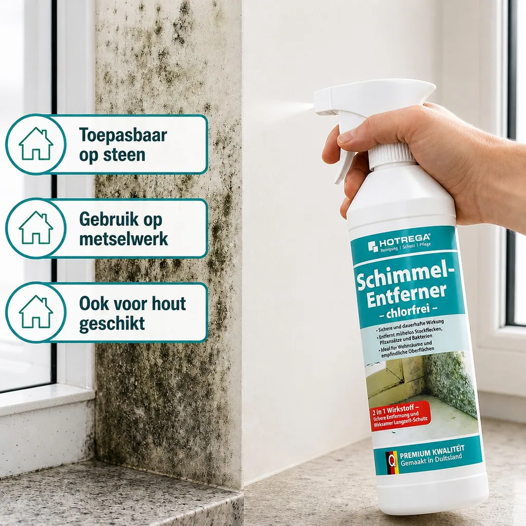 Schimmel verwijderen spray 500ml, chlorvrij, schimmelbestrijding, spuitflacon
