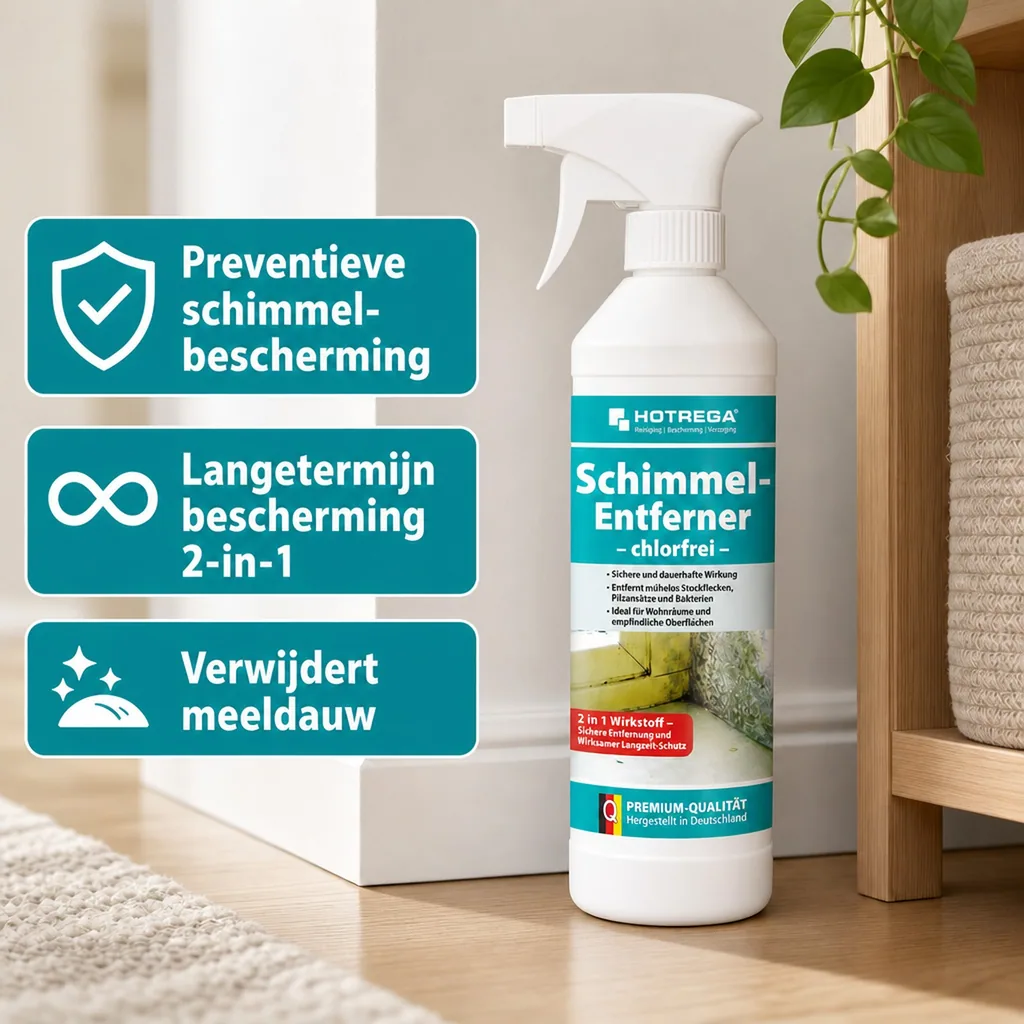 Schimmel verwijderen spray 500ml, chlorvrij, schimmelbestrijding, spuitflacon