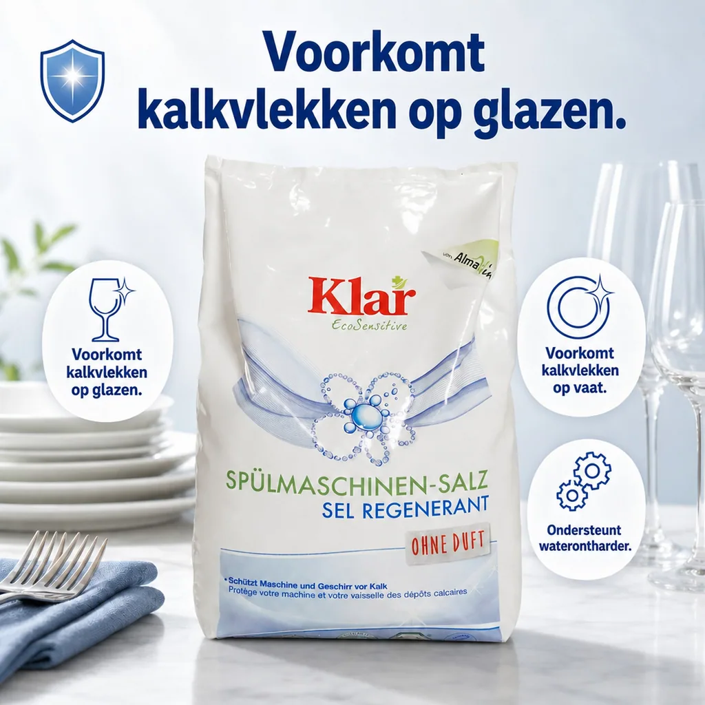 Vaatwasmachine zout 2kg, Spülmaschinensalz, zout voor vaatwasser