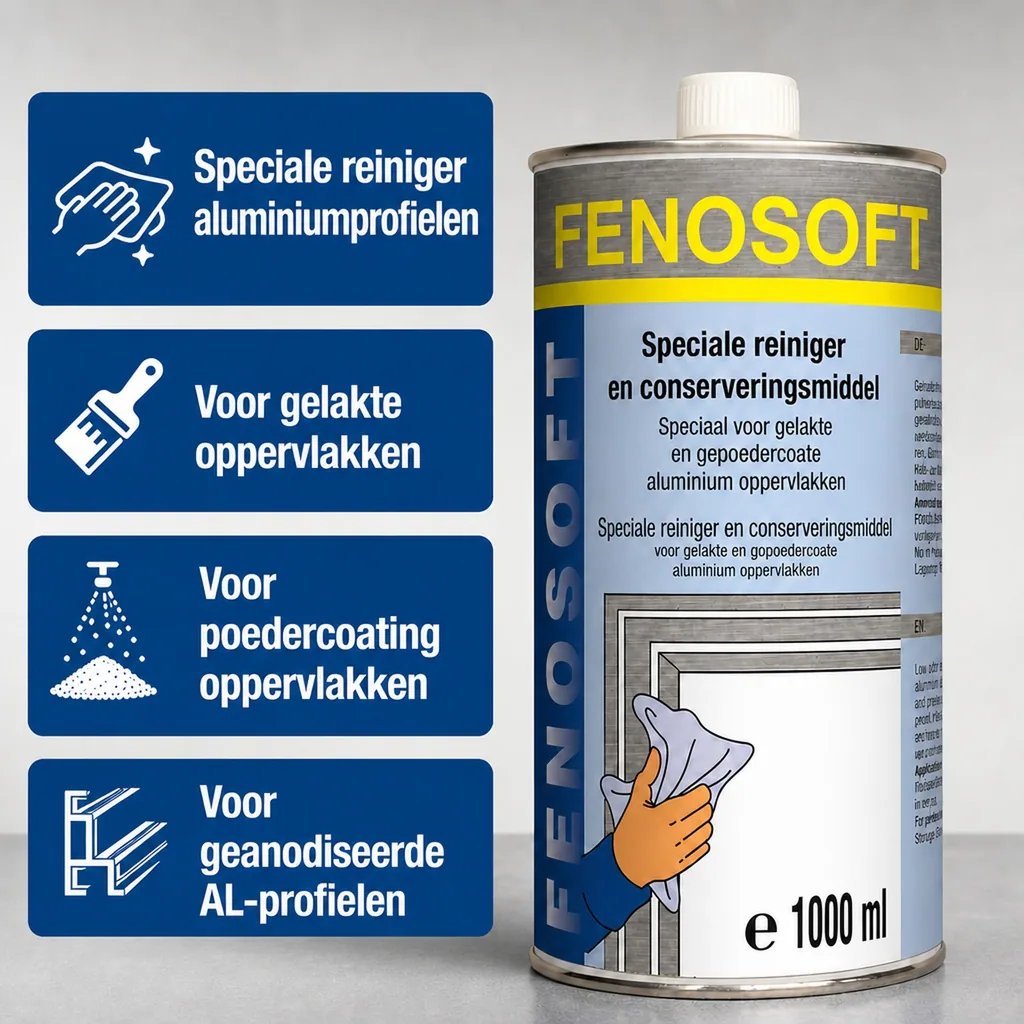 Aluminium profiel reiniger 1 Liter, Reiniger en onderhoud voor aluminium profielen