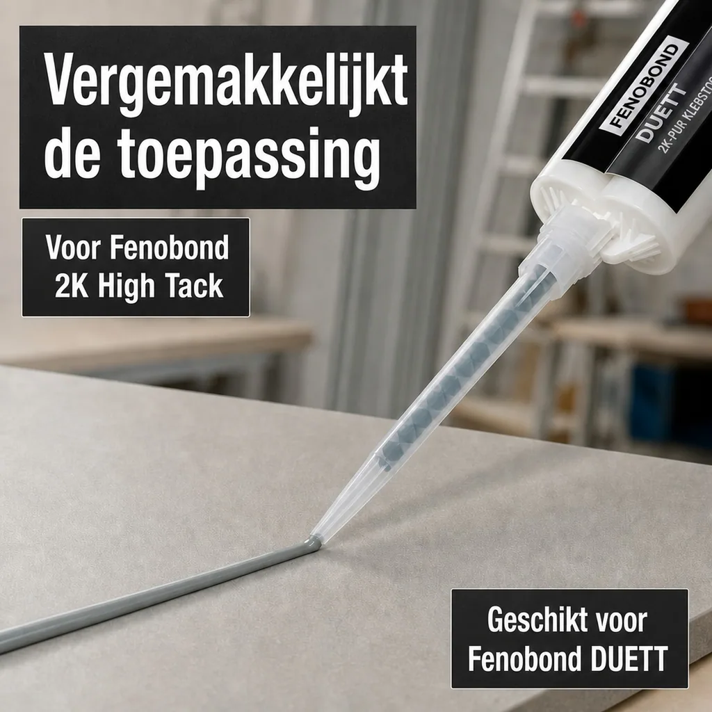Mengtuit dubbele koker, Quadromischer mengtuit, voor dubbele kartuschen, 1 stuk