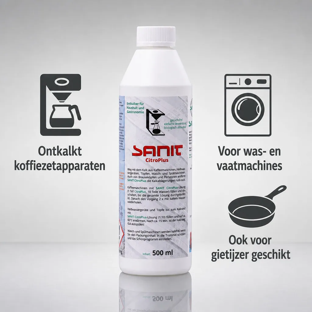 Kalk verwijderen, kalkreiniger, sanitair ontkalker, Citro Plus 500 ml