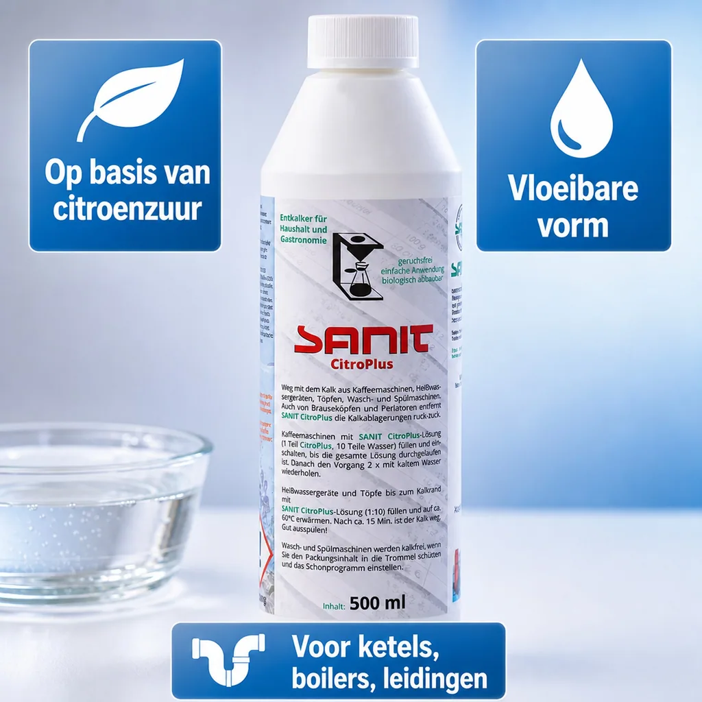 Kalk verwijderen, kalkreiniger, sanitair ontkalker, Citro Plus 500 ml