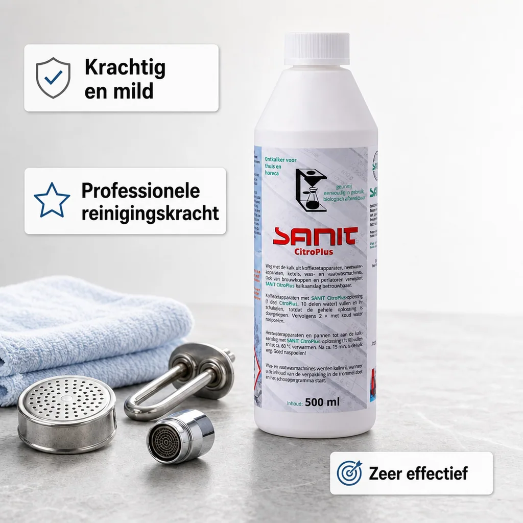 Kalk verwijderen, kalkreiniger, sanitair ontkalker, Citro Plus 500 ml