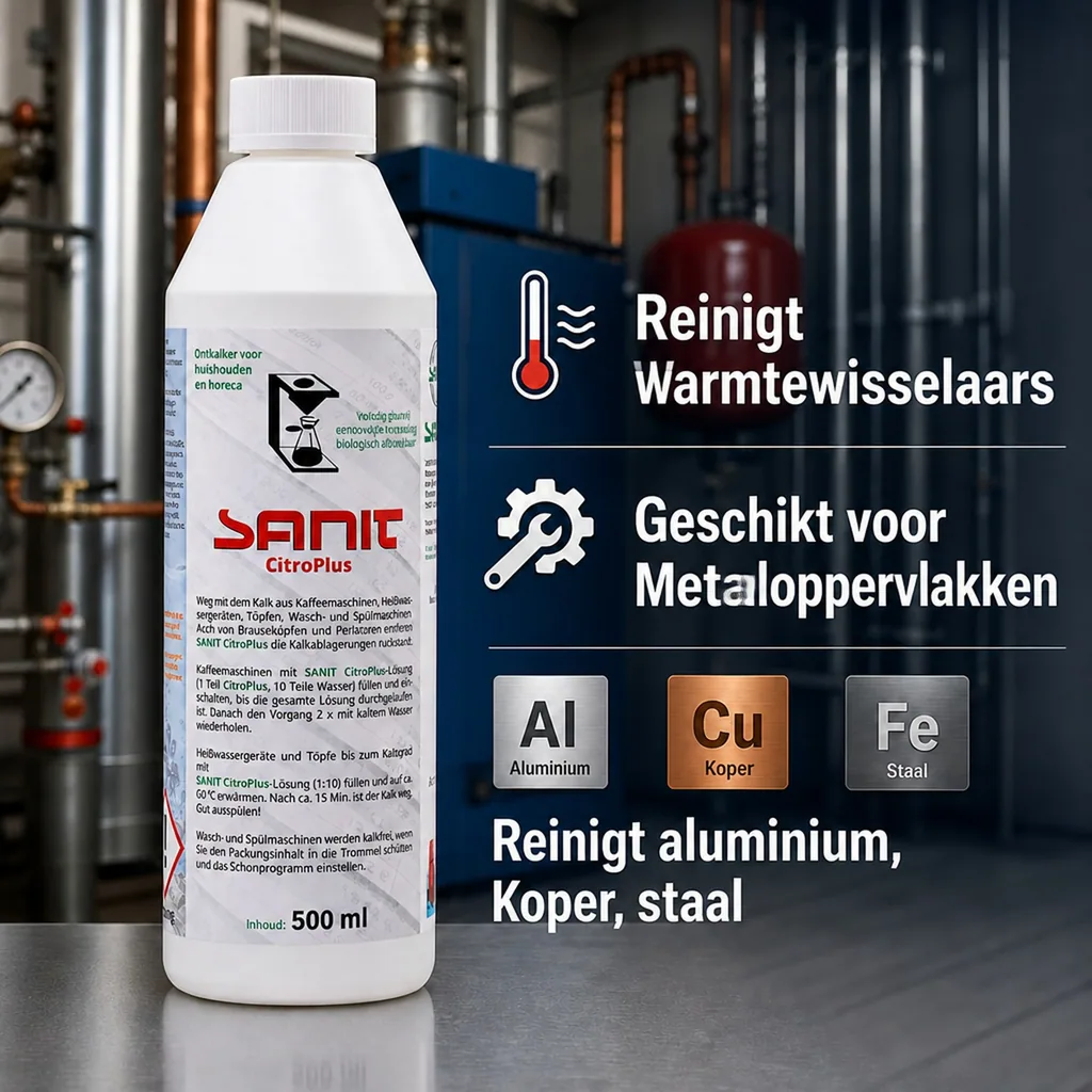 Kalk verwijderen, kalkreiniger, sanitair ontkalker, Citro Plus 500 ml