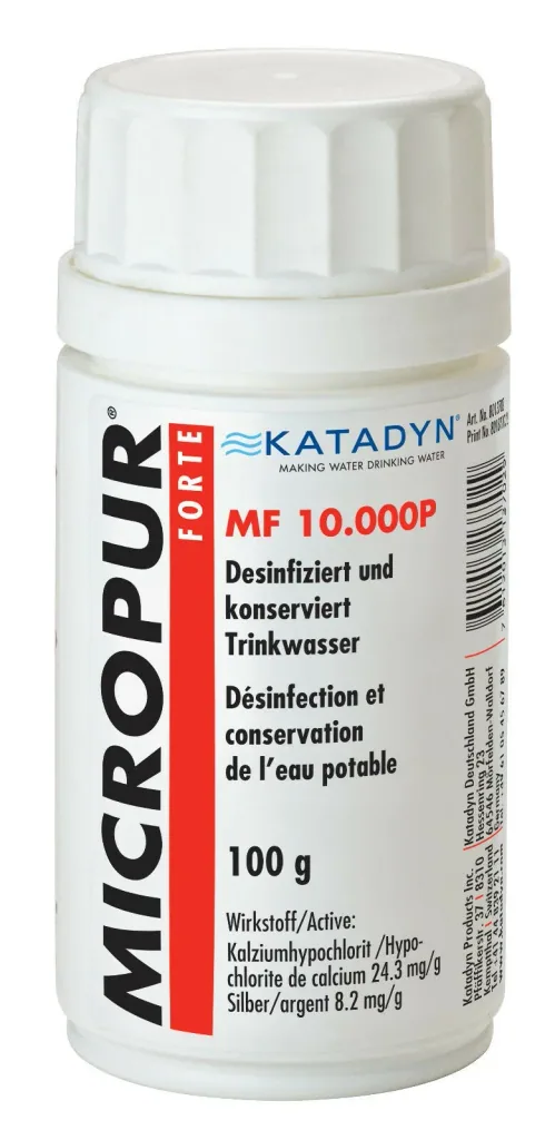 Water zuiveringstabletten, Micropur Forte MF, water desinfectie tabletten, drinkwater desinfectie