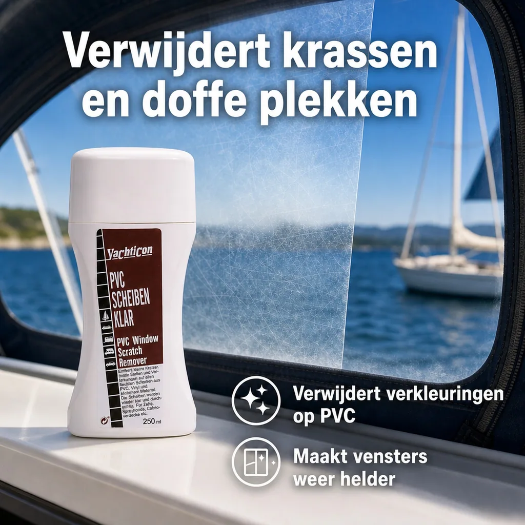 PVC reiniger, PVC ramen helder maken, kunststof ramen reiniger, 250 ml