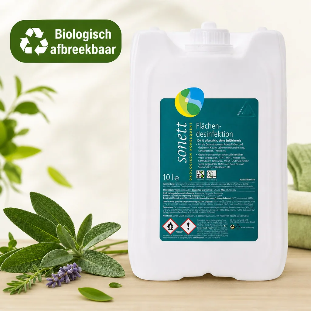 Desinfectiemiddel oppervlakken 10 Liter, Oppervlakte desinfectie, Vlakken desinfectie DVG gelistet