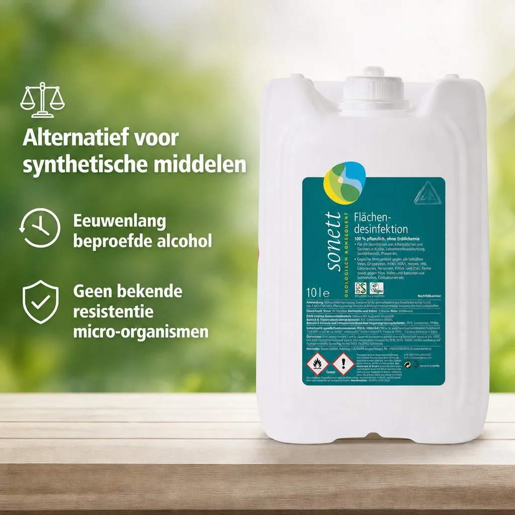 Desinfectiemiddel oppervlakken 10 Liter, Oppervlakte desinfectie, Vlakken desinfectie DVG gelistet