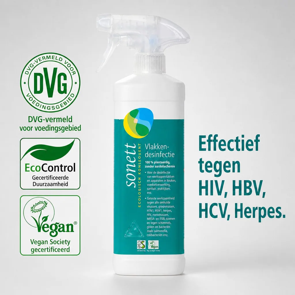 Desinfectiespray, vlakken desinfectie, 500 ml Sprühflasche, desinfectiemiddel oppervlakken