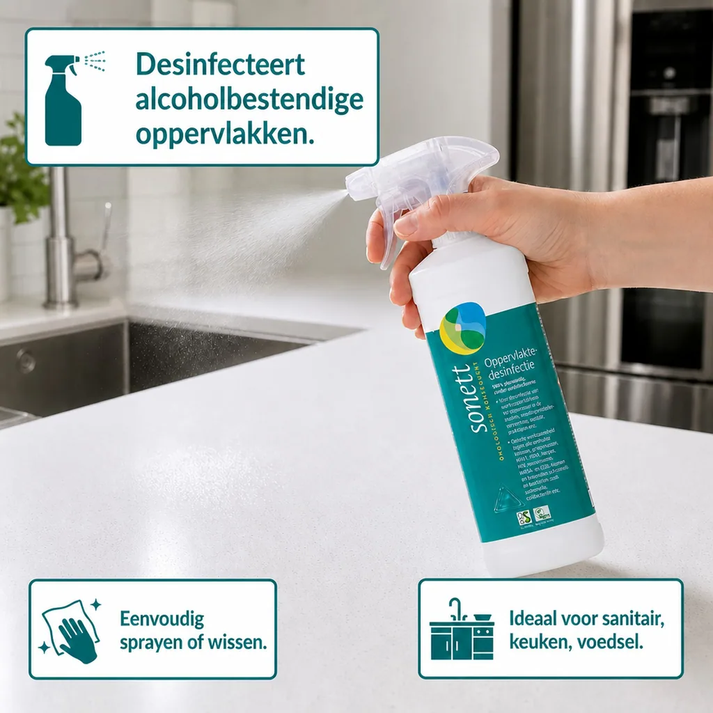 Desinfectiespray, vlakken desinfectie, 500 ml Sprühflasche, desinfectiemiddel oppervlakken