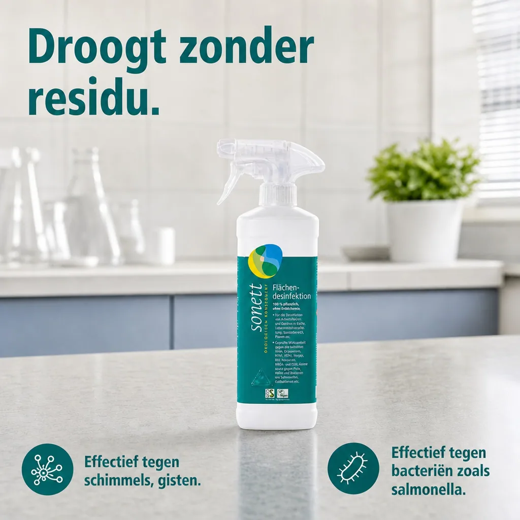 Desinfectiespray, vlakken desinfectie, 500 ml Sprühflasche, desinfectiemiddel oppervlakken