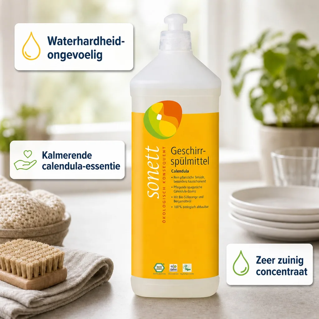 Afwasmiddel calendula 1 Liter, natuurlijk afwasmiddel, ecologisch afwasmiddel