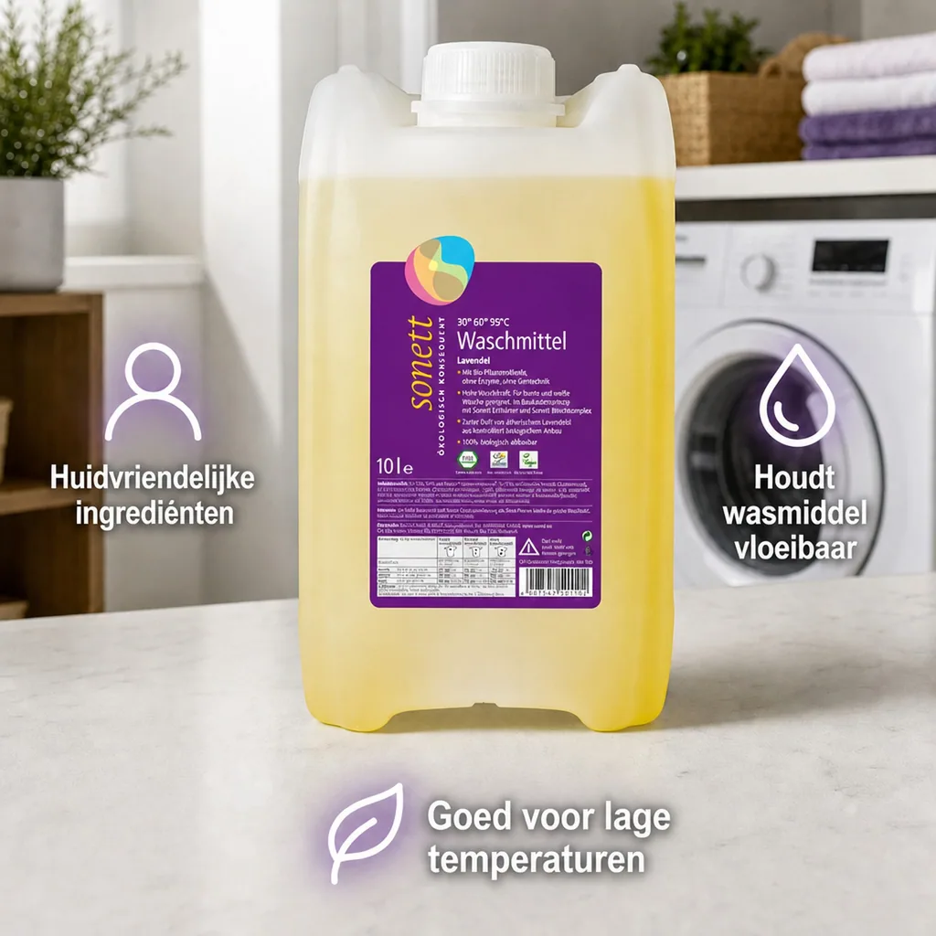 Wasmiddel lavendel 10 Liter, vloeibaar, ecologisch, natuurlijk, grootverpakking
