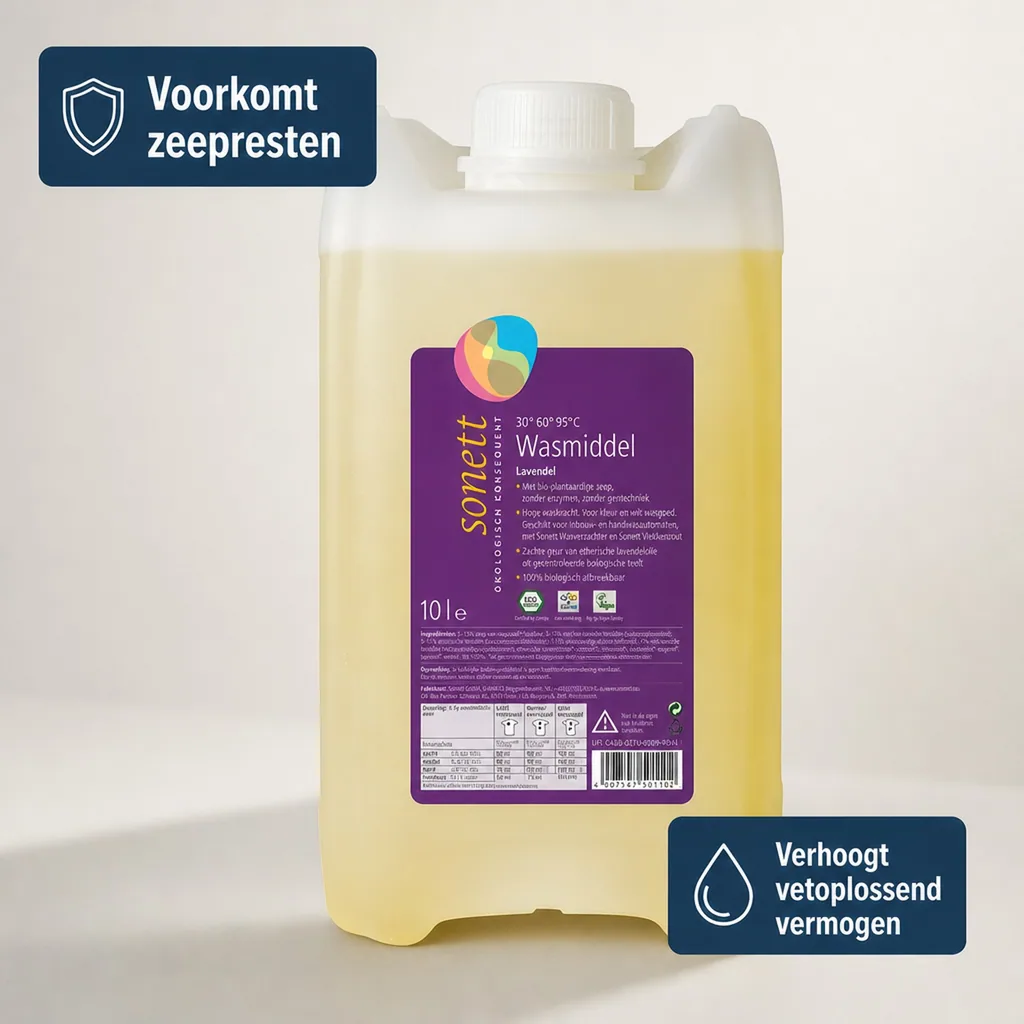Wasmiddel lavendel 10 Liter, vloeibaar, ecologisch, natuurlijk, grootverpakking