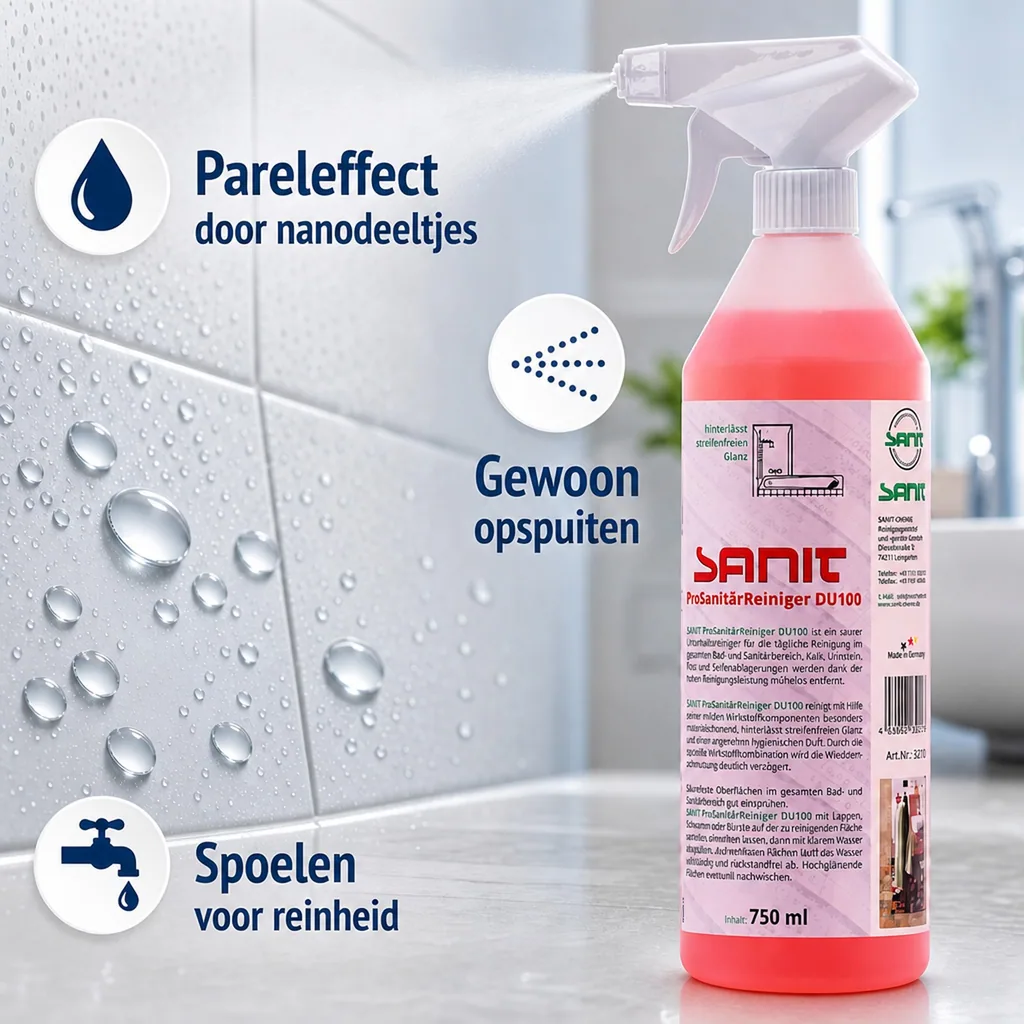 Sanitair Reiniger 750 ml, Badkamer Reiniger, WC Reiniger