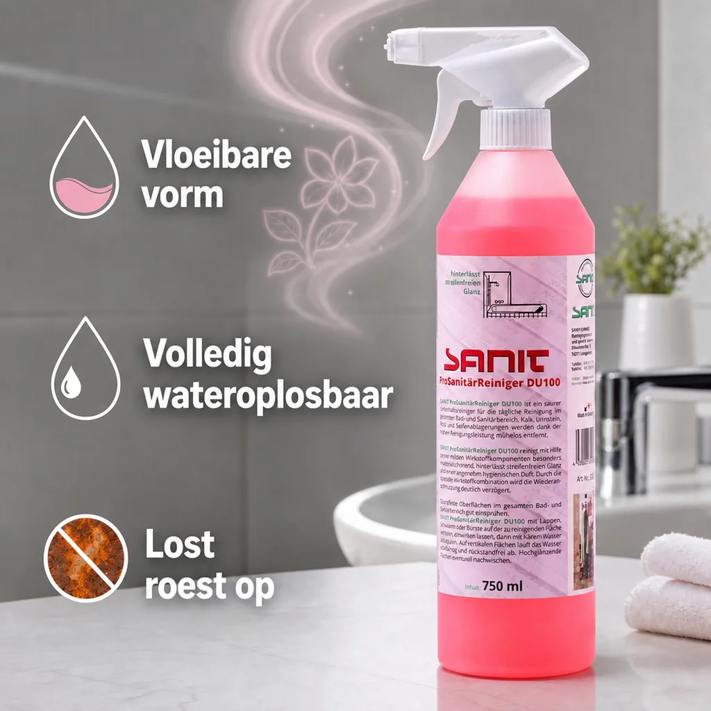 Sanitair Reiniger 750 ml, Badkamer Reiniger, WC Reiniger