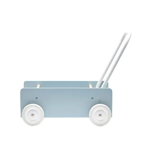 Kids Concept rollator hout grijs blauw