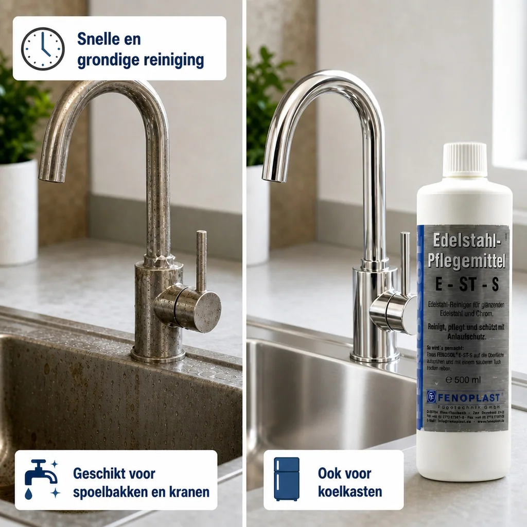 RVS reiniger, Fenosol Edelstahlreiniger E-ST-S 500ml, RVS onderhoud