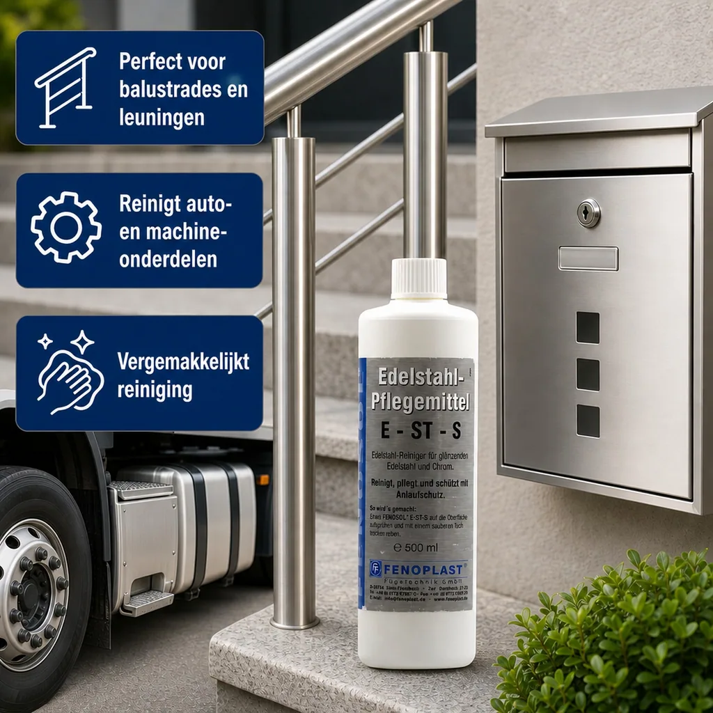 RVS reiniger, Fenosol Edelstahlreiniger E-ST-S 500ml, RVS onderhoud