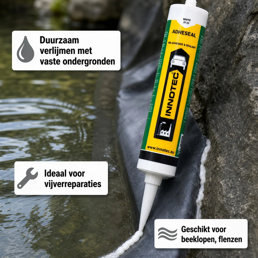 Vijverfolie lijm, 290 ml, wit, teichfolienkleber