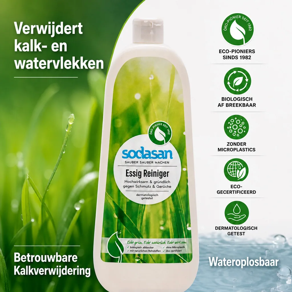 Azijnreiniger 1 Liter, natuurlijke reiniger, ecologische reiniger