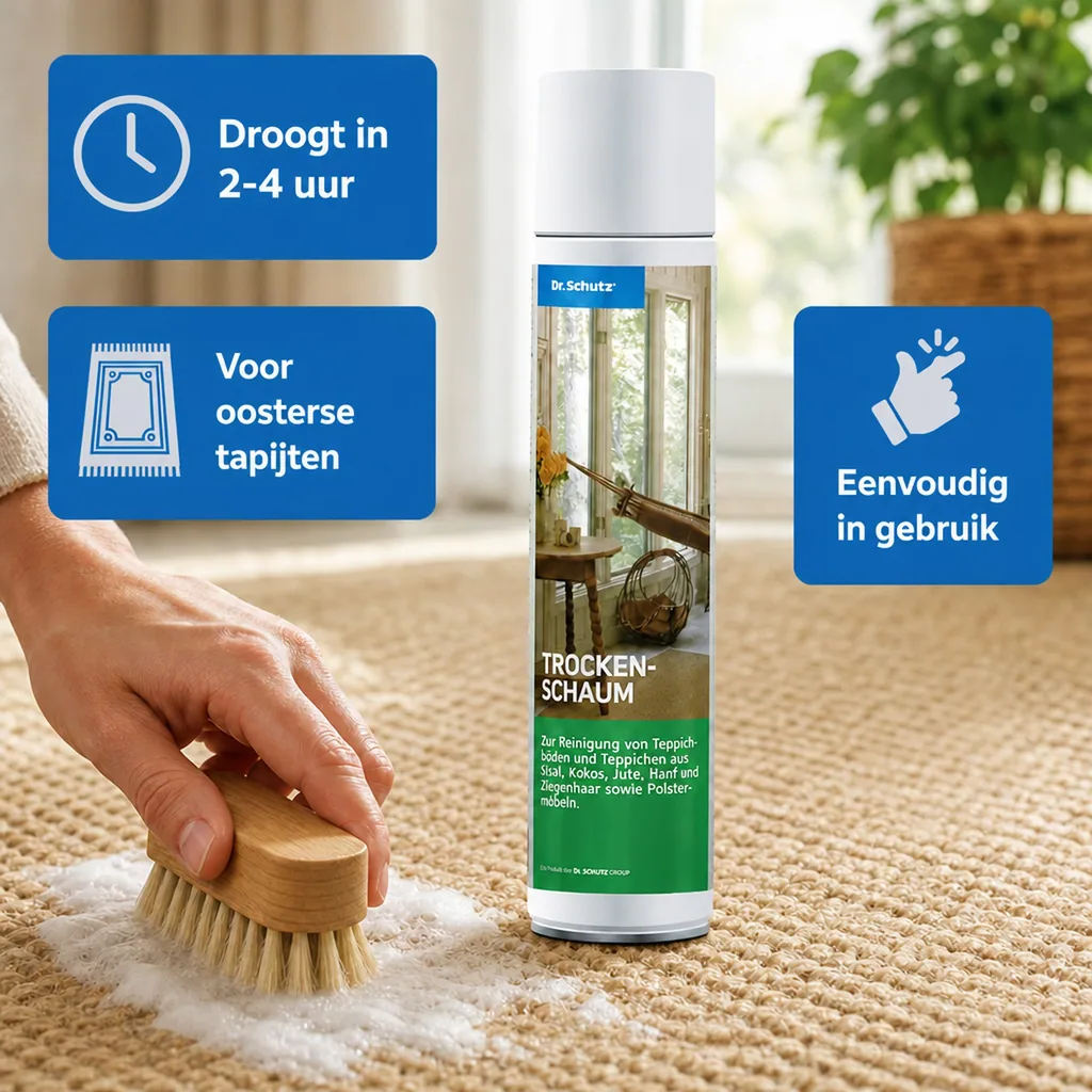 Droogshampoo tapijt, 400 ml, voor ca. 10 m², voor natuurvezels