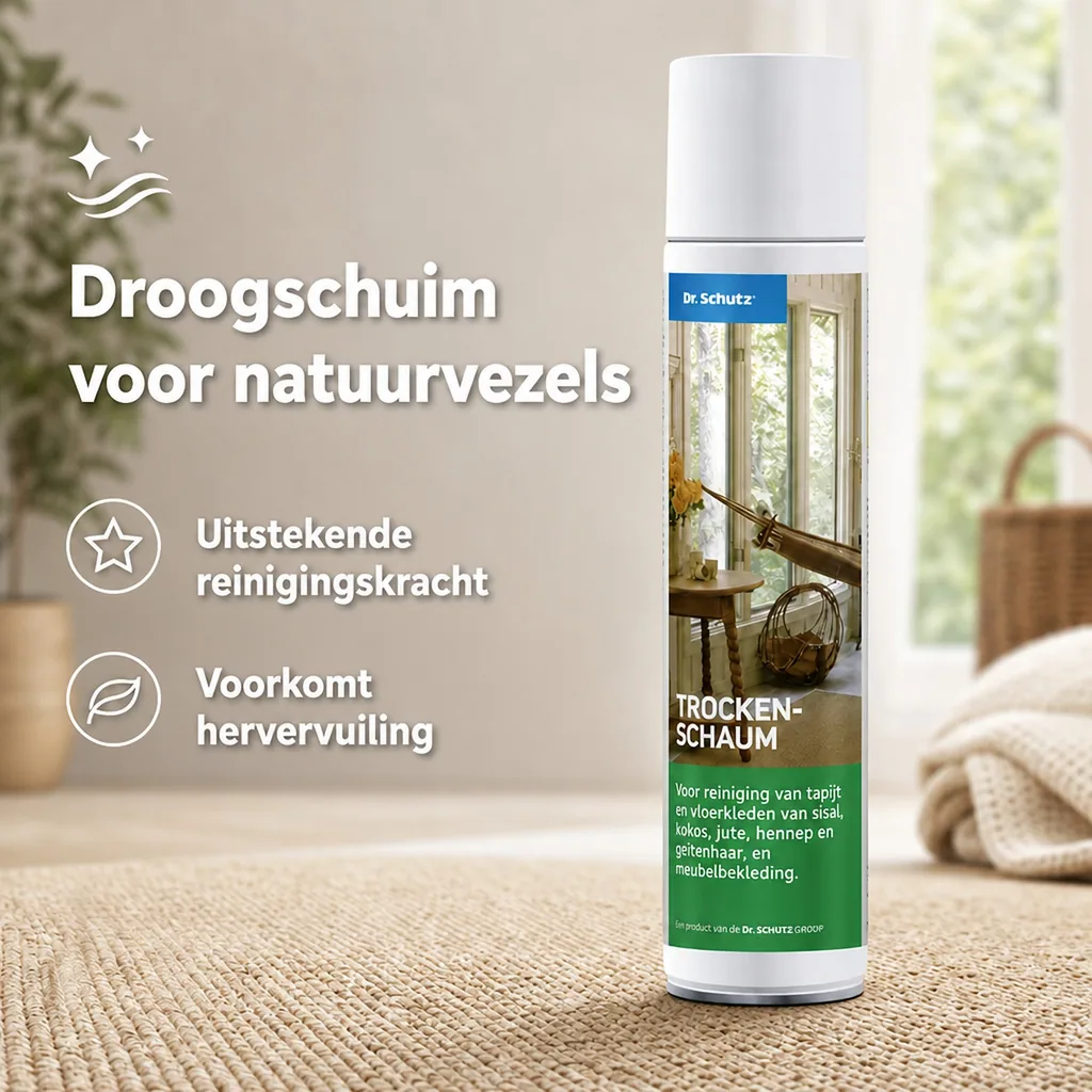 Droogshampoo tapijt, 400 ml, voor ca. 10 m², voor natuurvezels