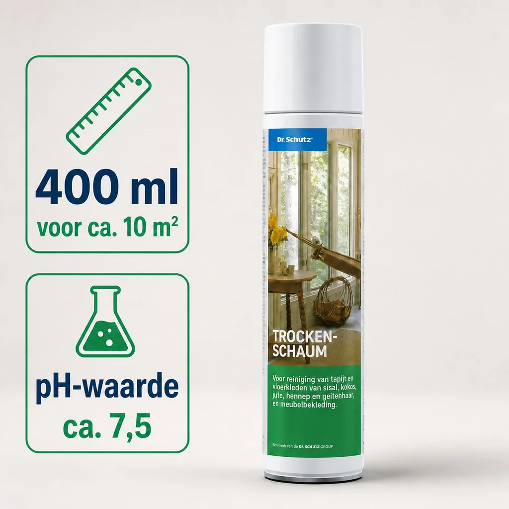 Droogshampoo tapijt, 400 ml, voor ca. 10 m², voor natuurvezels