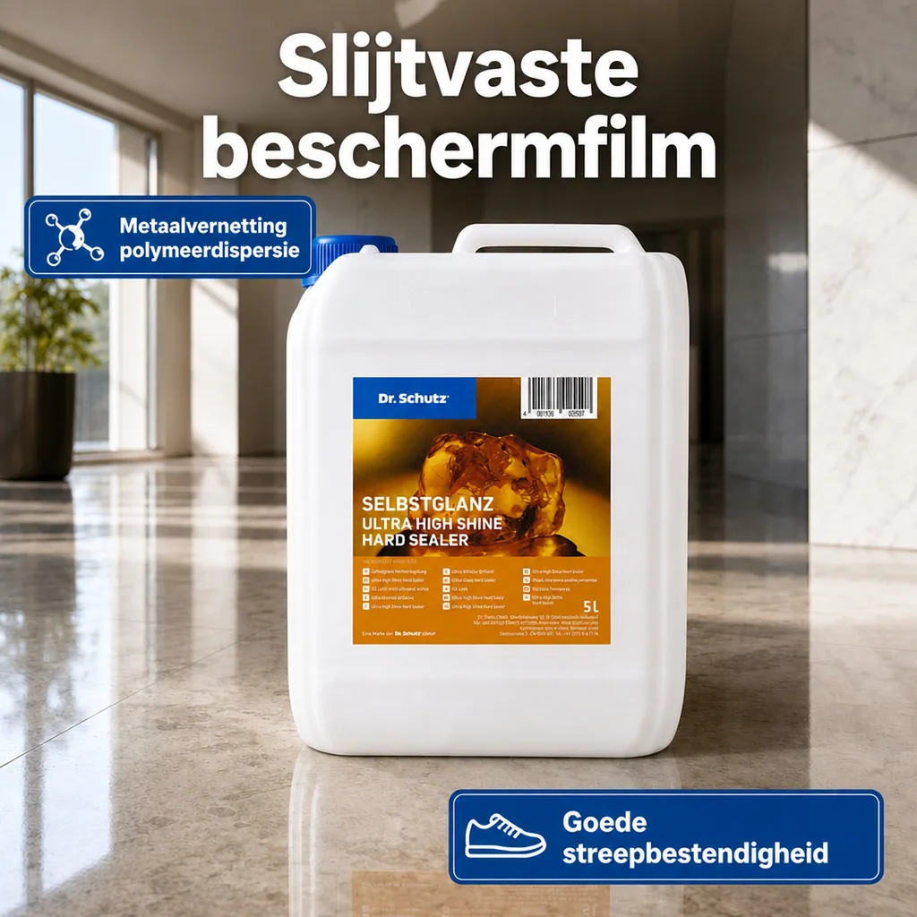 Zelfglans vloercoating 5 Liter, glanzende harde vloer coating voor 100m²
