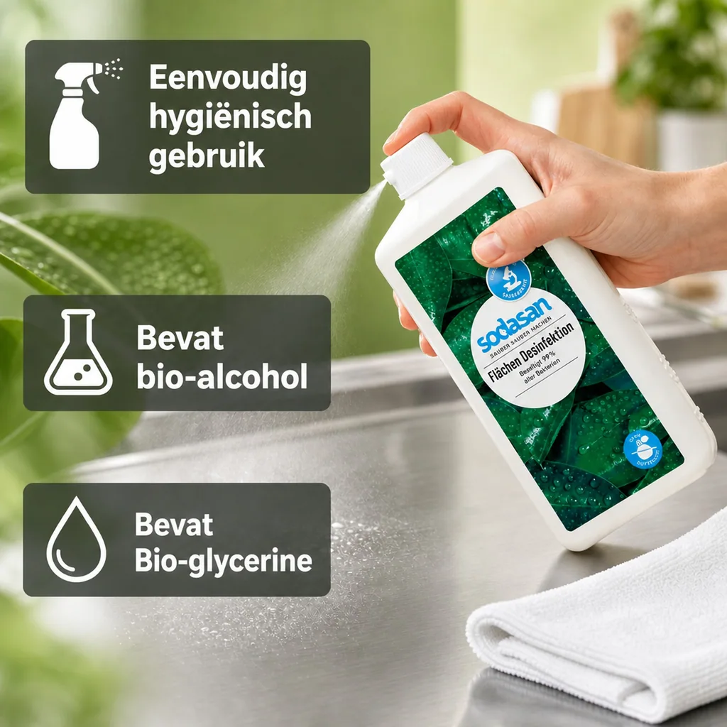 Vlakdesinfectie 1 liter, Oppervlakte desinfectie, Desinfectiemiddel oppervlakken