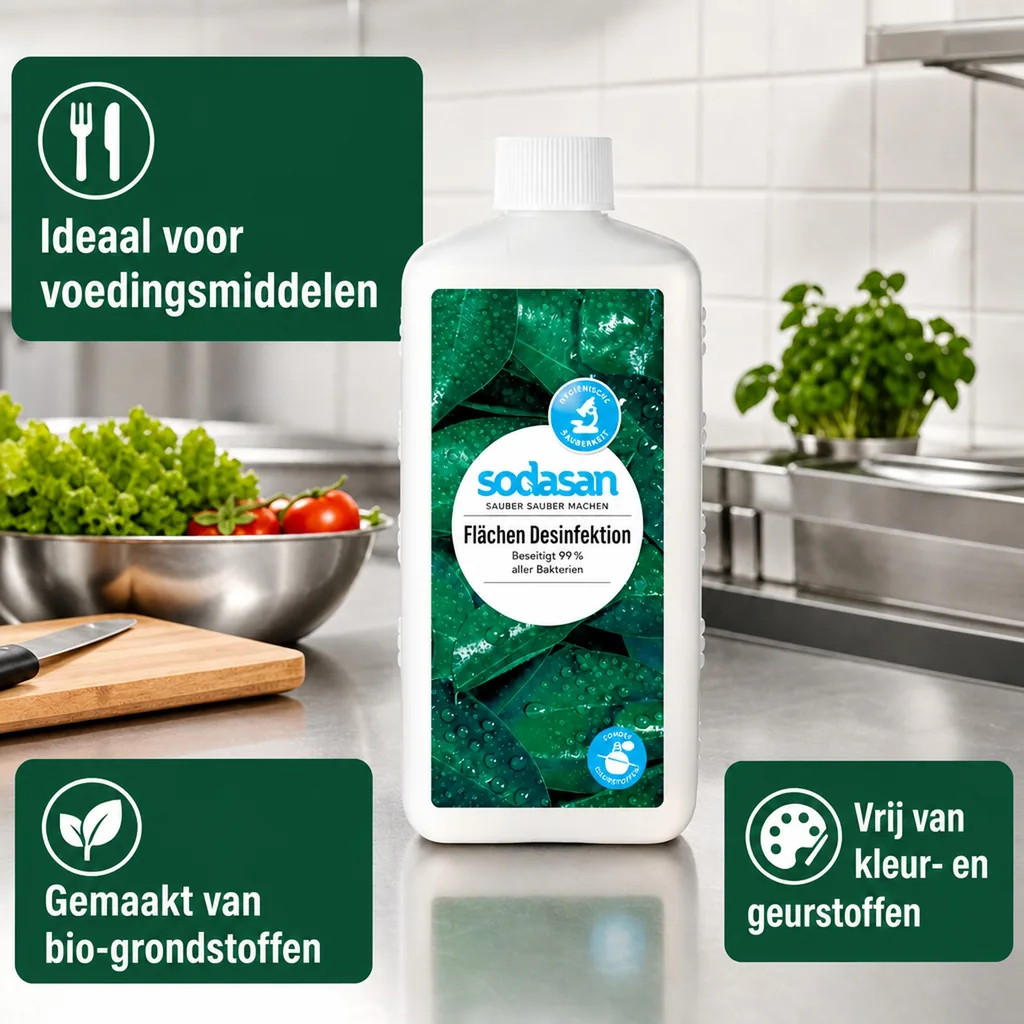 Vlakdesinfectie 1 liter, Oppervlakte desinfectie, Desinfectiemiddel oppervlakken