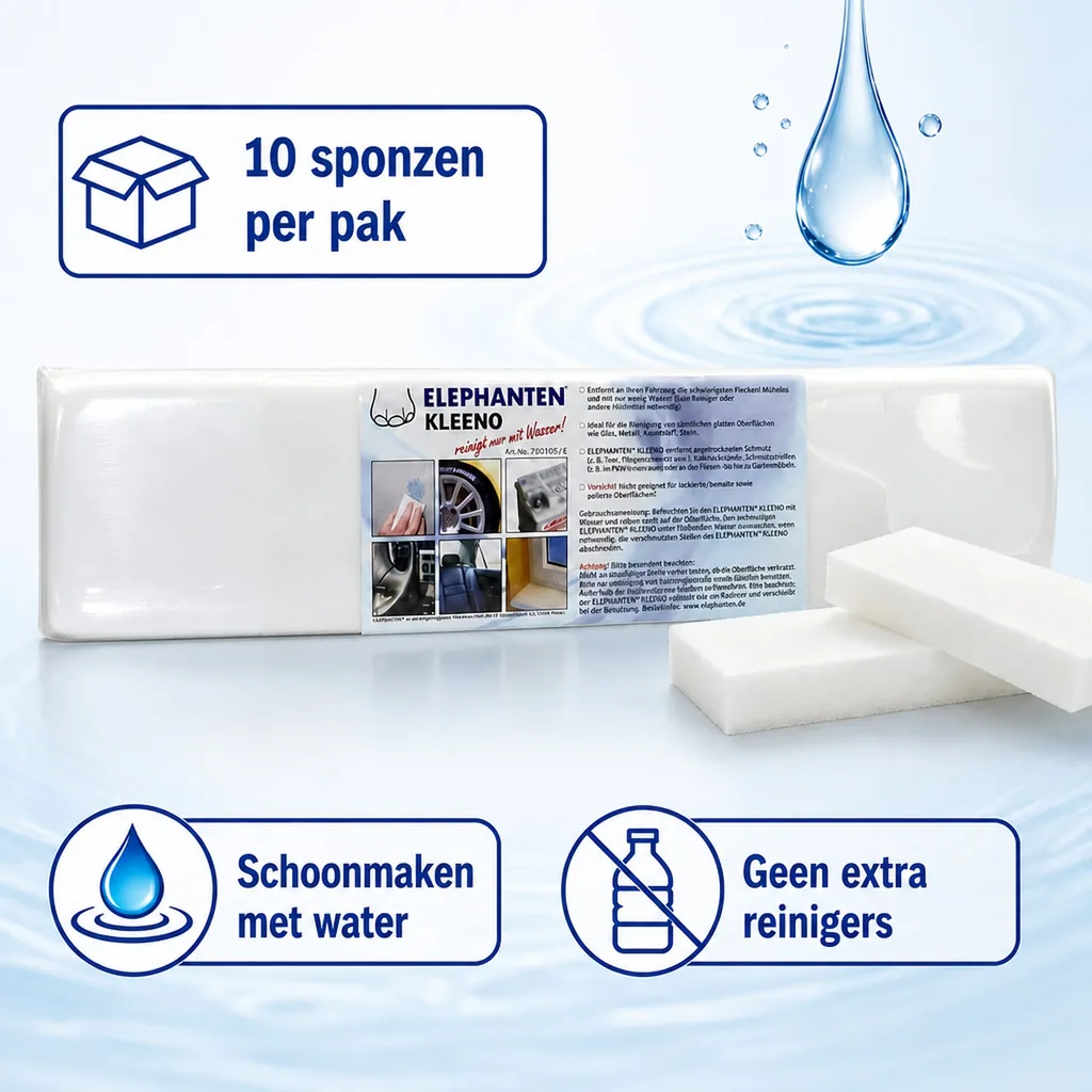 Schoonmaakspons, reinigingsspons, 10 stuks