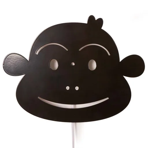 Roommate Wandlamp Monkey Metaal zwart