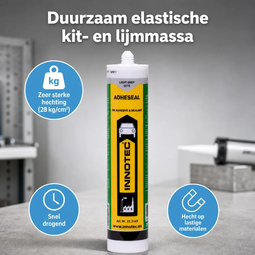 Lijm, afdichtingsmiddel, 290 ml, hellgrau incl. Spitze
