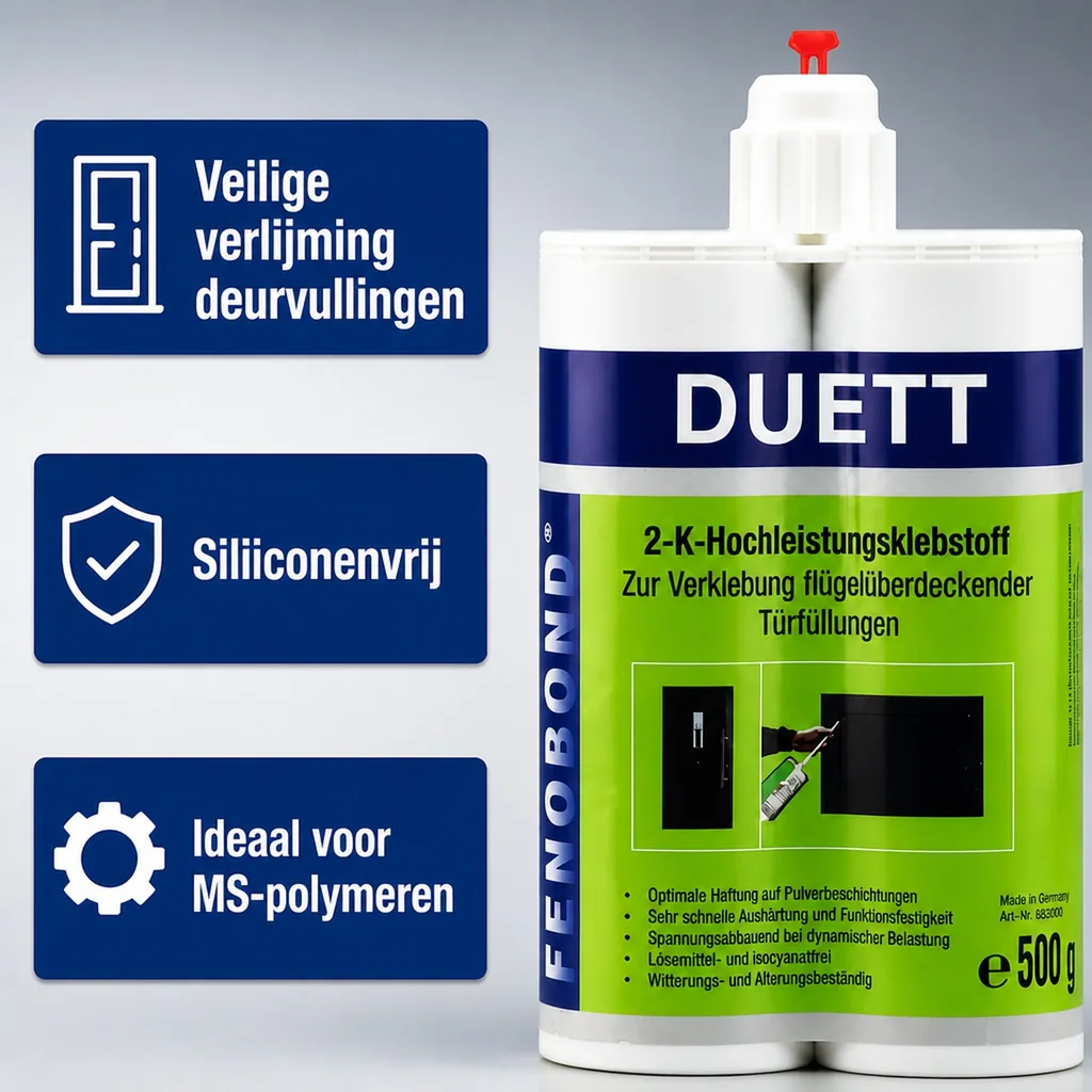 2 componentenlijm, 2k lijm, sterke lijm, 2 x 190 ml/500 g, industriële lijm