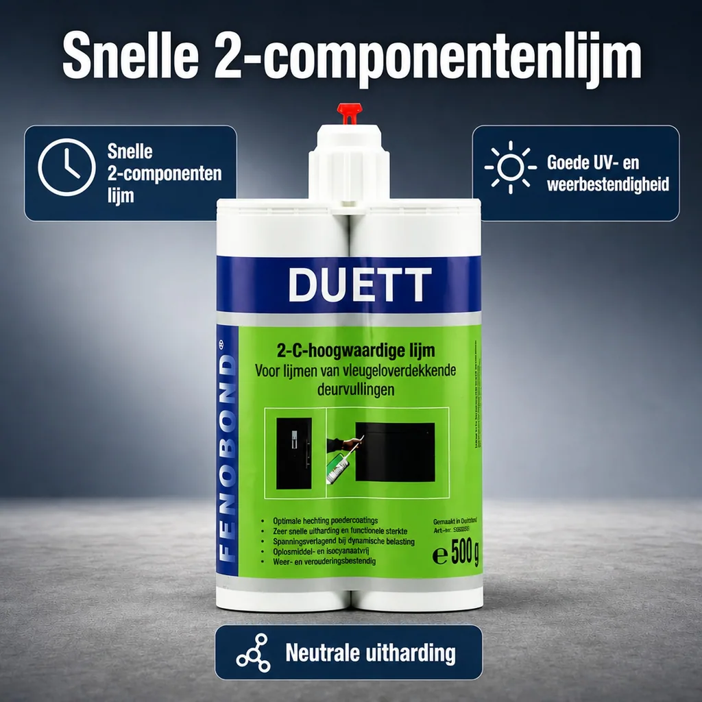 2 componentenlijm, 2k lijm, sterke lijm, 2 x 190 ml/500 g, industriële lijm