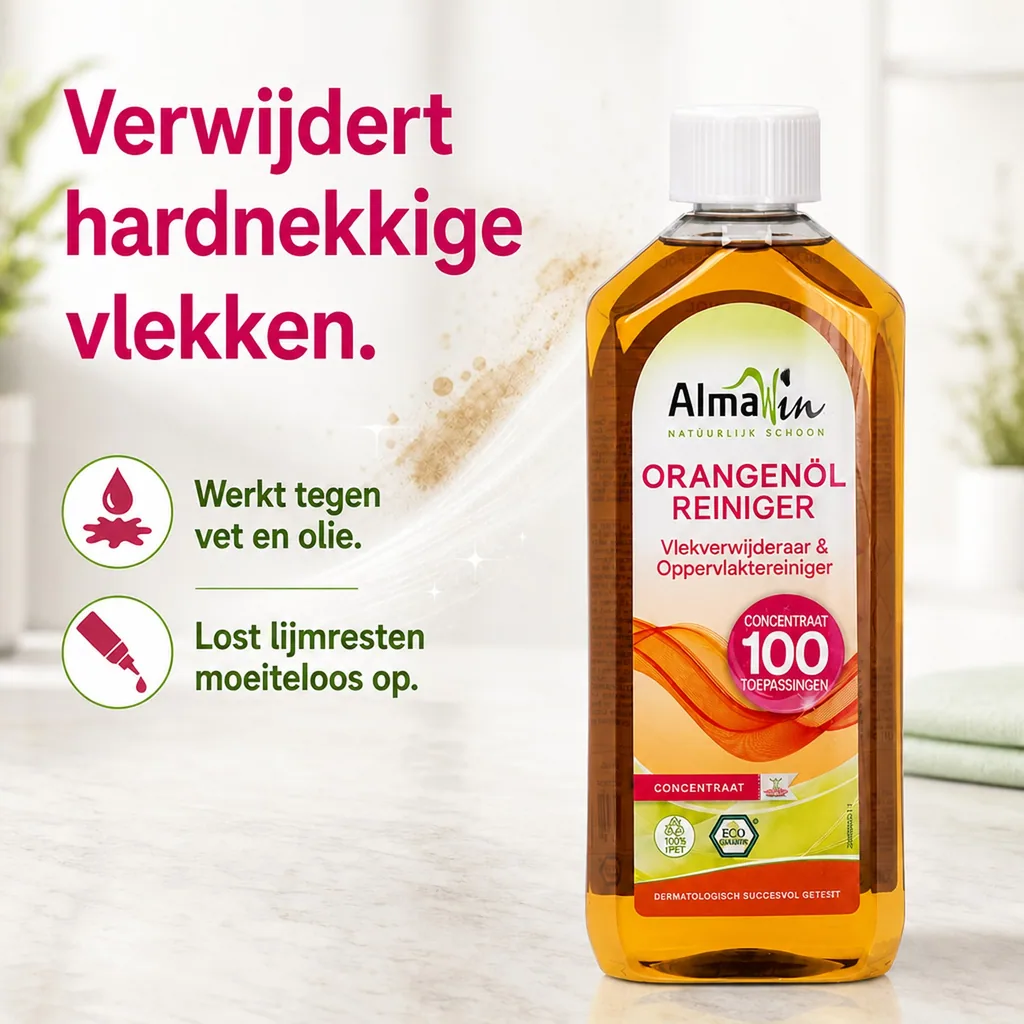 Oranjeolie reiniger, Natuurlijke ontvetter, Oranjereiniger concentraat, 500 ml, Biologische reiniger