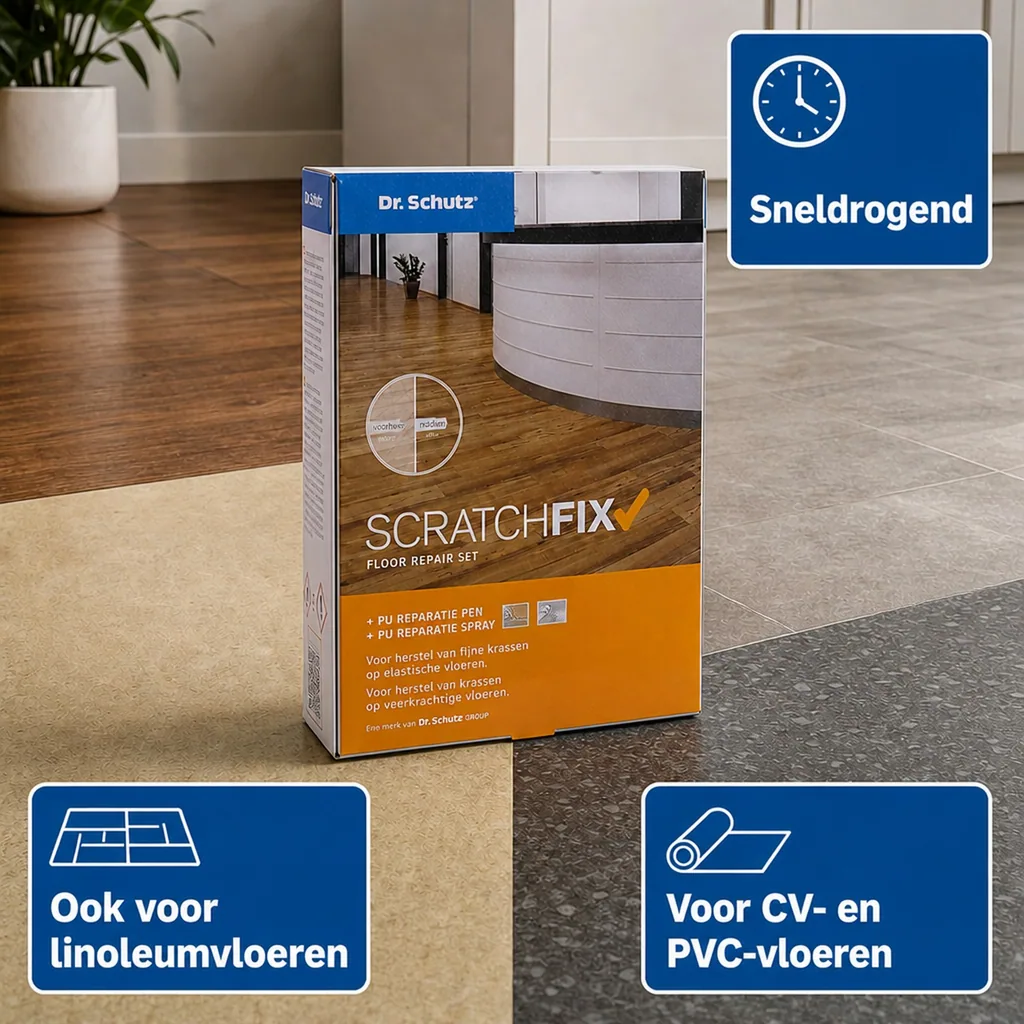 Vloer reparatieset, krassen verwijderen vloer, vloer herstellen, reparatieset vloer