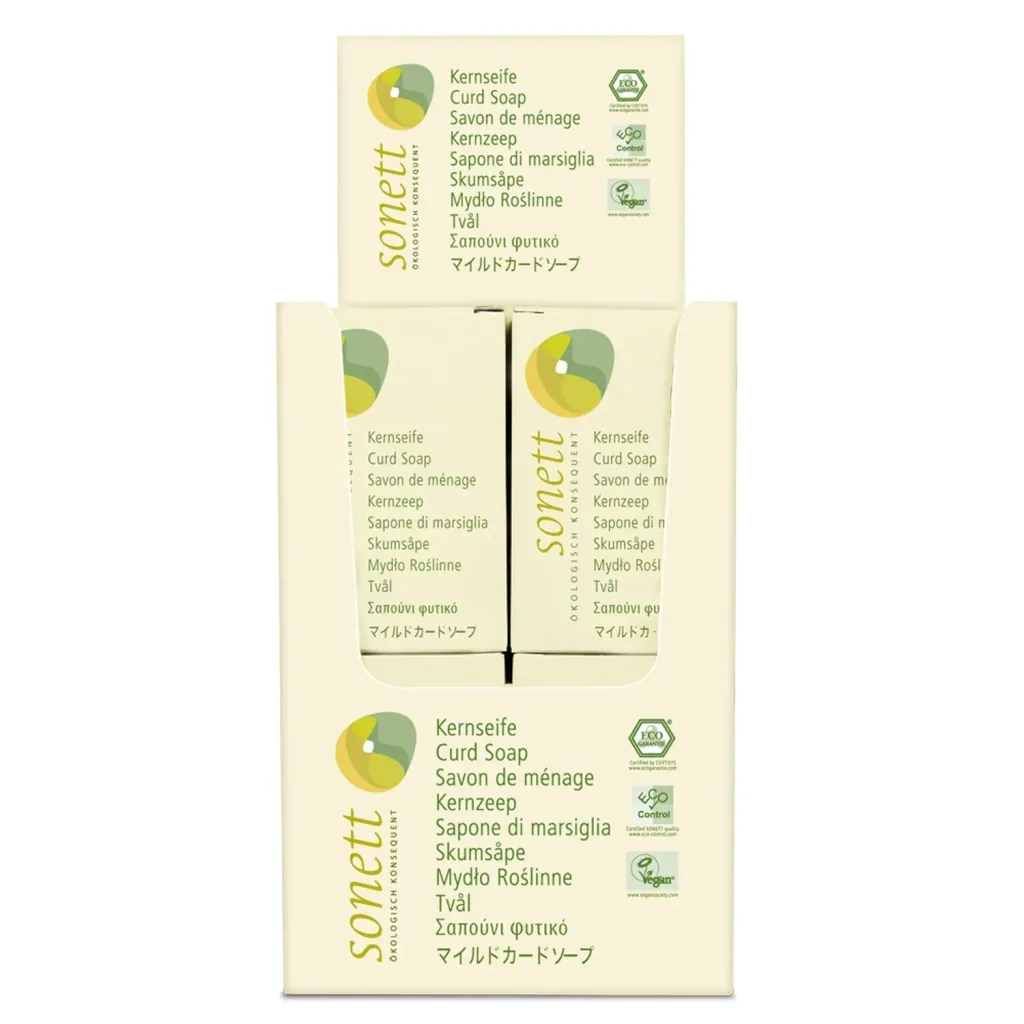 Kernzeep, Natuurlijke zeep, Sonett Kernseife 1 stuk 100 g, Zeep zonder parfum