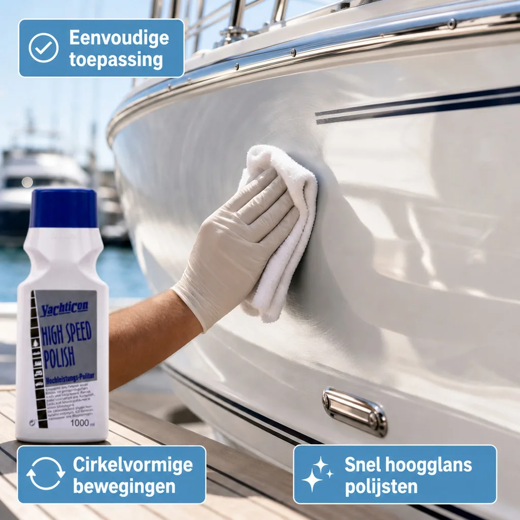 Boot polijsten, High Speed Polish 1 liter, boot polijstmiddel, snel polijsten