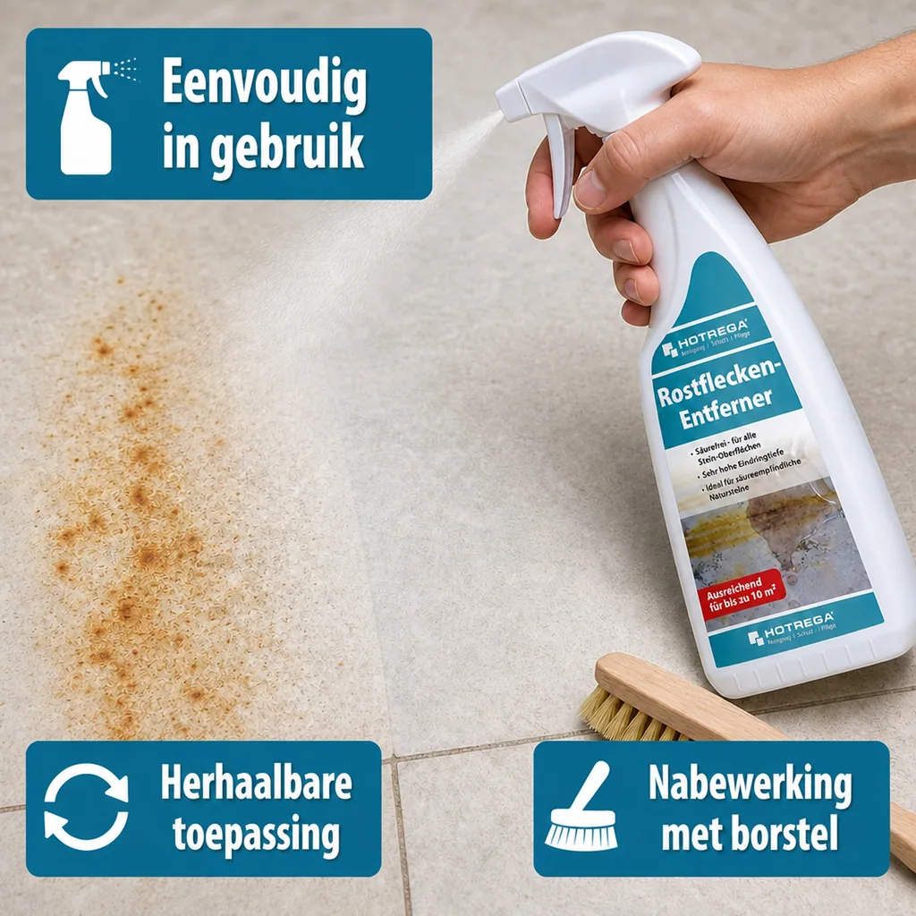 Roestvlekken verwijderen, roest verwijderaar, 500 ml, Flachsprühflasche, roestvlekken reiniger