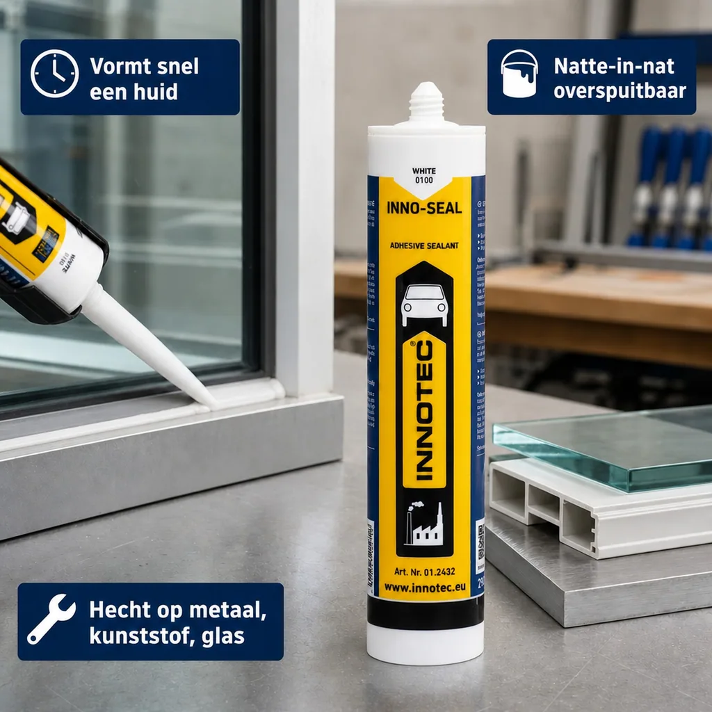 Afdichtingskit, witte afdichtingskit, 290ml, wit, dichtingskit