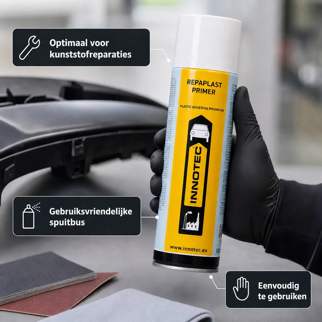 Primer kunststof, spray primer, 500 ml, Repaplast hechtprimer