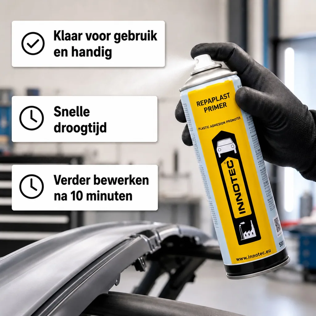 Primer kunststof, spray primer, 500 ml, Repaplast hechtprimer