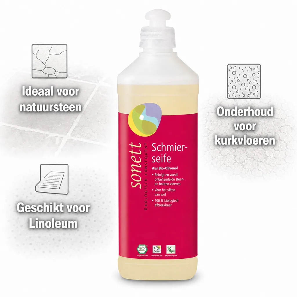 Zachte zeep 500ml, schmierseife, allesreiniger, ecologische reiniger