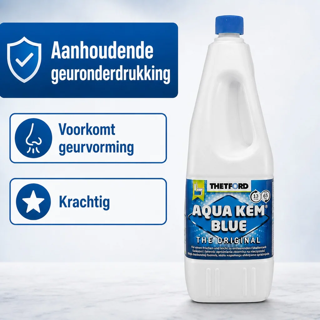 Toiletvloeistof 2 Liter, camping toilet, chemisch toiletvloeistof