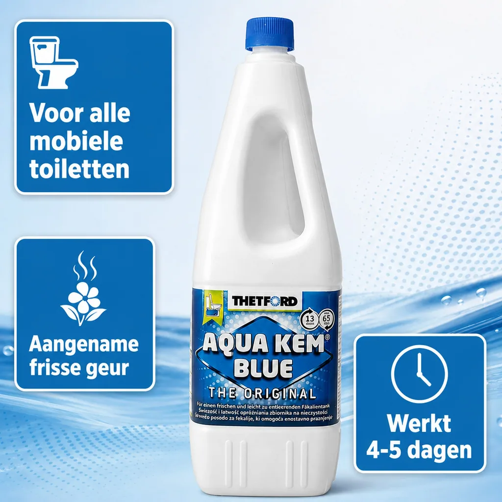 Toiletvloeistof 2 Liter, camping toilet, chemisch toiletvloeistof