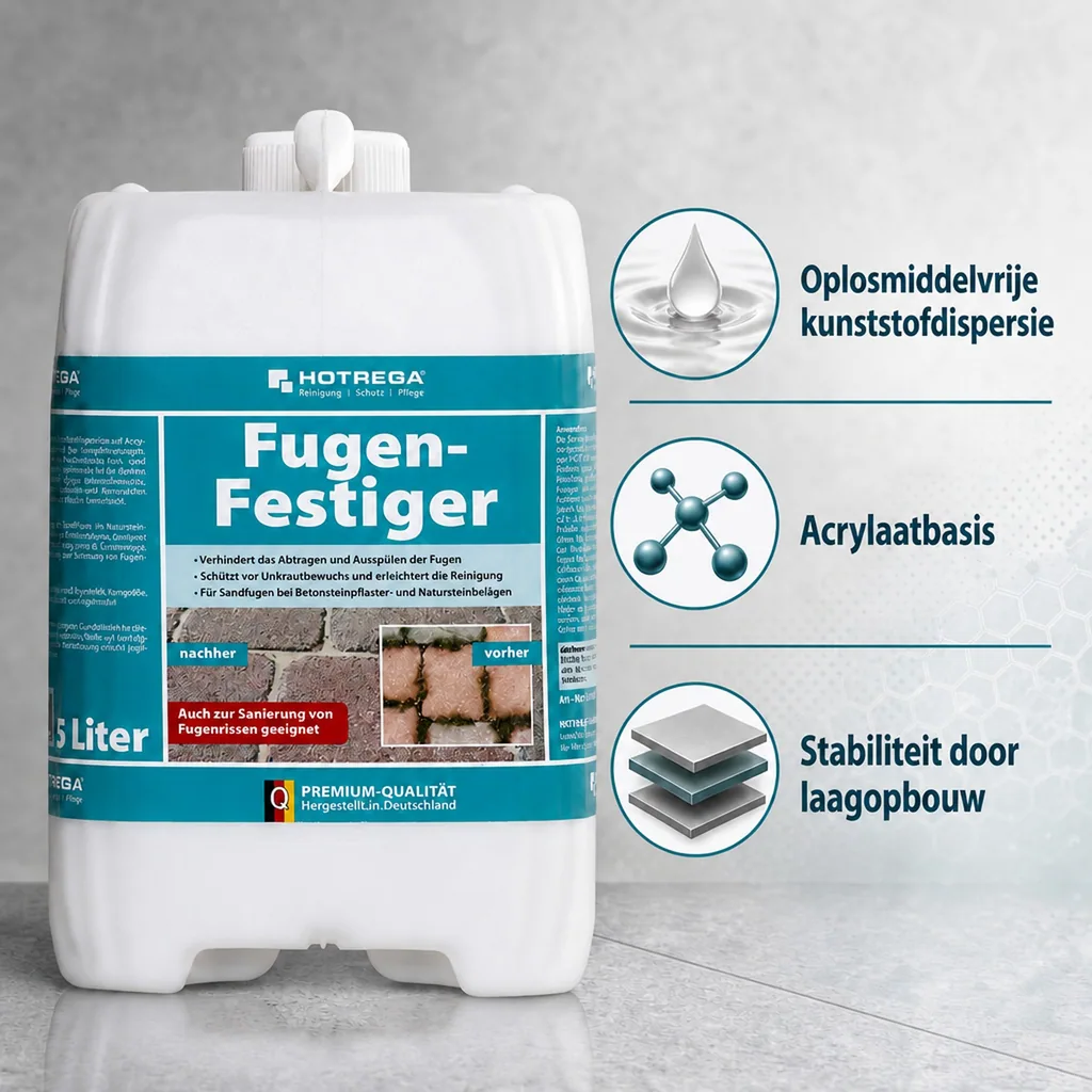 Voegmortel verharder 5 Liter, voegen versteviger, voeg bescherming